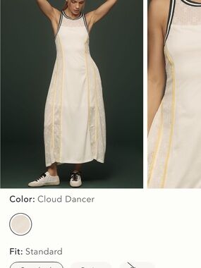 Daily practice SLEEVELESS SEAMED MIDI DRESS New with tags